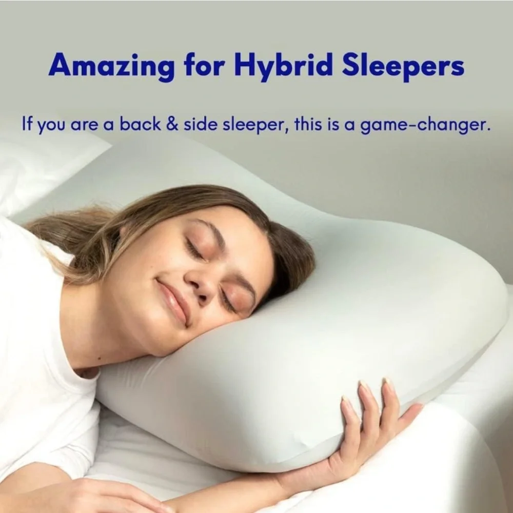 NEW CUSHION LAB Deep Sleep Pillow, Patented Ergonomic Contour Design - Picture 1 of 8